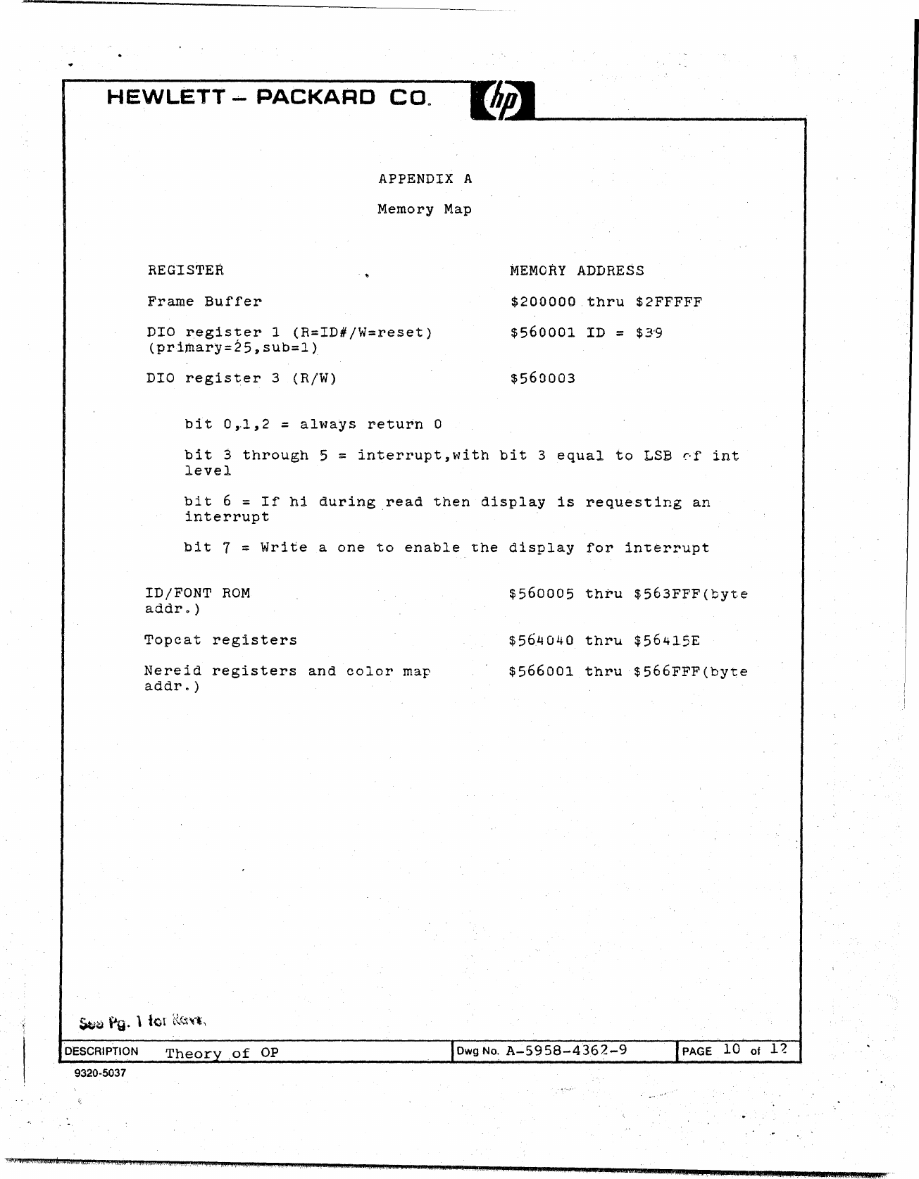 Page 10 of 12 - A-5958-4362-9_Series_300_Display_Color_Card_Theory_of_Operation_Oct85 A-5958-4362-9 Series 300 Display Color Card Theory Of Operation Oct85