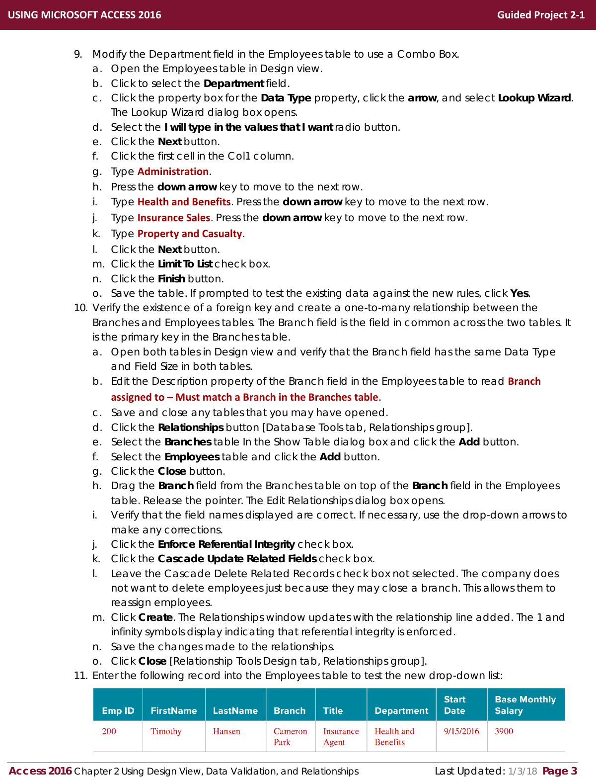 Page 3 of 4 - Access 2016 In Practice Guided Project 2-1 Instructions AC2016-Guided Project-2-1-instructions