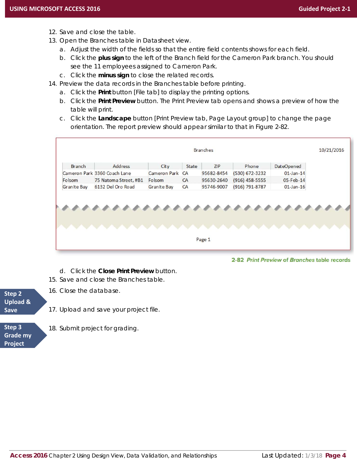 Page 4 of 4 - Access 2016 In Practice Guided Project 2-1 Instructions AC2016-Guided Project-2-1-instructions