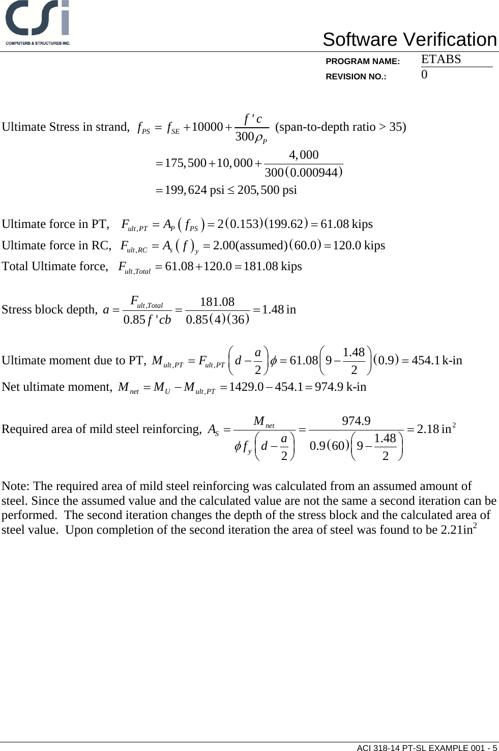 Page 5 of 7 - ACI 318-14 PT-SL Example 001