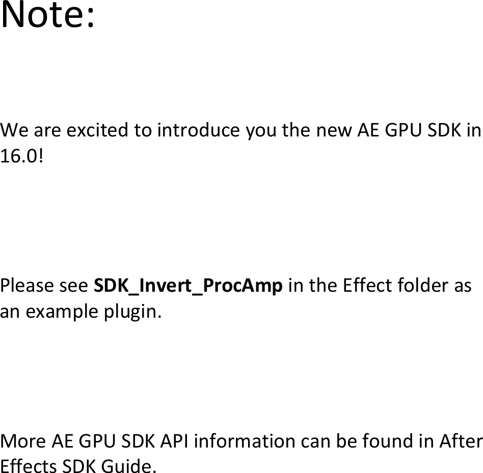 Page 2 of 4 - AE GPU SDK Build Instructions