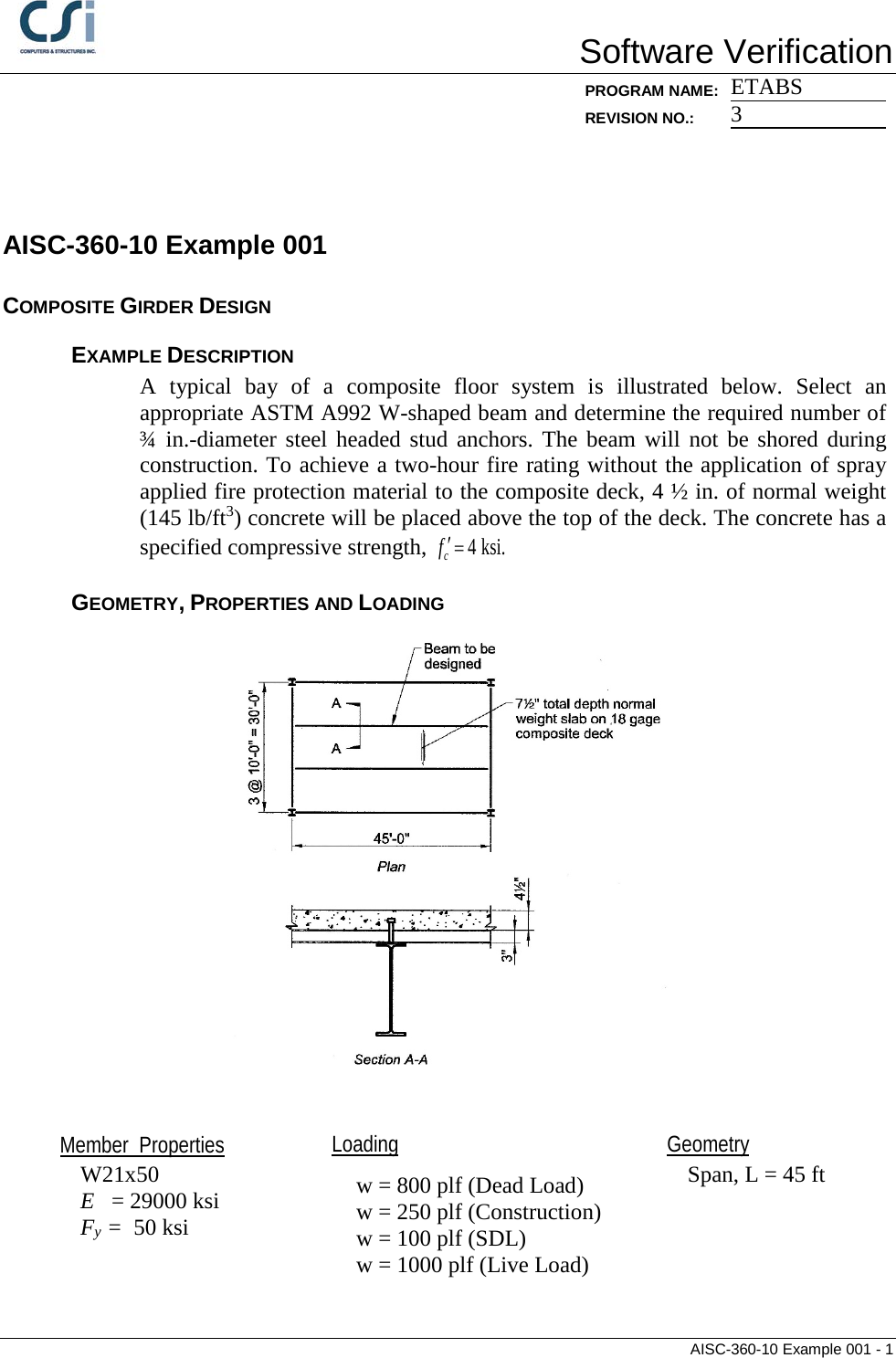 Contents Aisc 360 10 Example 001