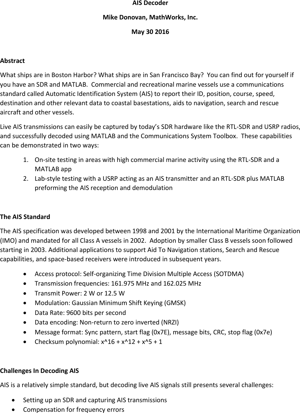 Page 1 of 5 - AIS Decoder Instructions