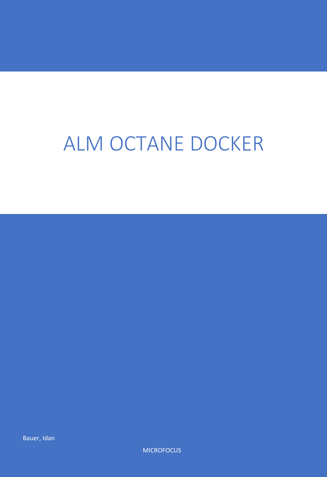 Page 1 of 8 - ALM OCtane Docker Installation Guide