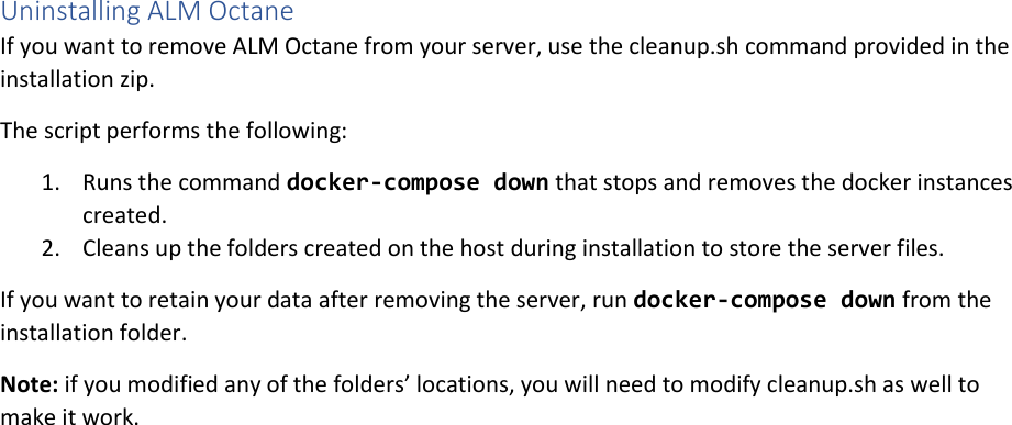 Page 4 of 8 - ALM OCtane Docker Installation Guide