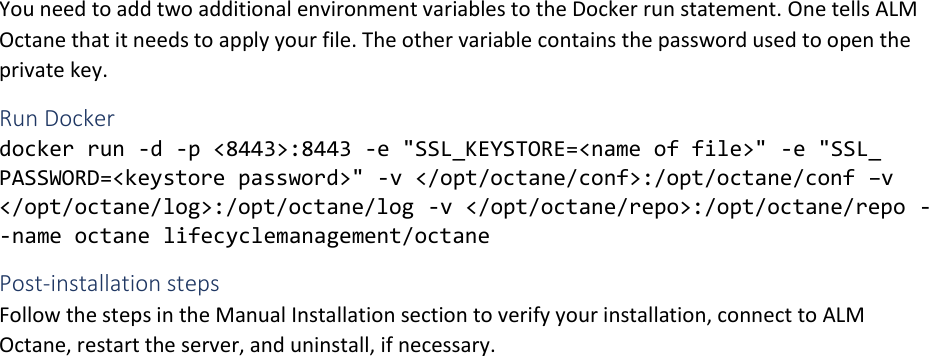 Page 6 of 8 - ALM OCtane Docker Installation Guide