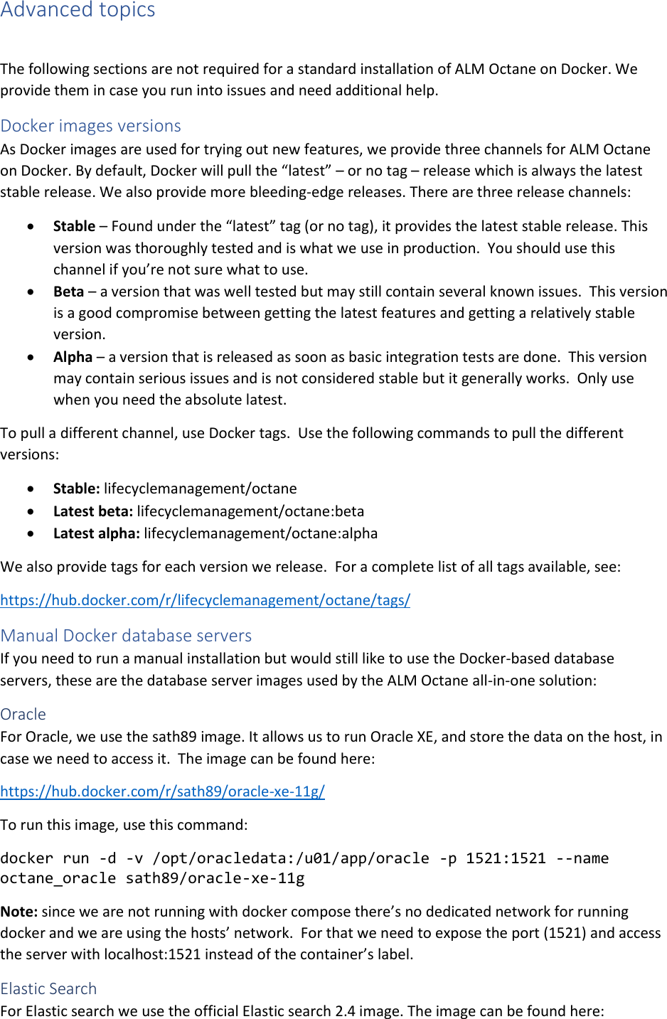 Page 7 of 8 - ALM OCtane Docker Installation Guide