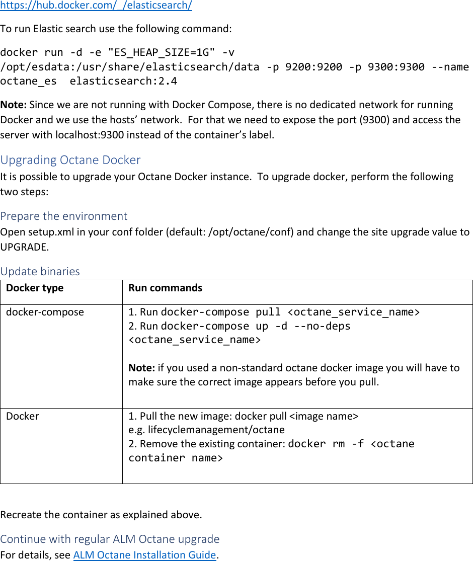 Page 8 of 8 - ALM OCtane Docker Installation Guide