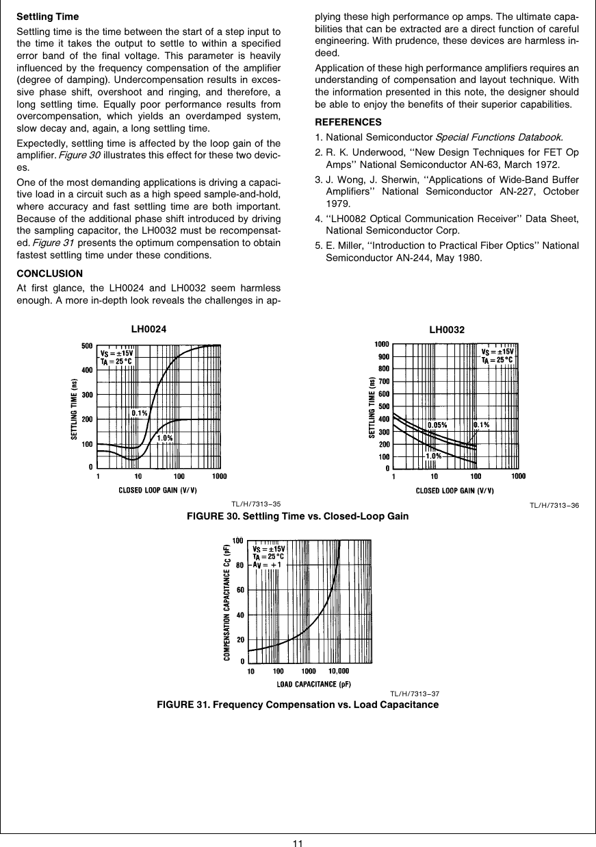 Page 11 of 12 - LH0024 And LH0032 High Speed Op Amp Applications AN-0253