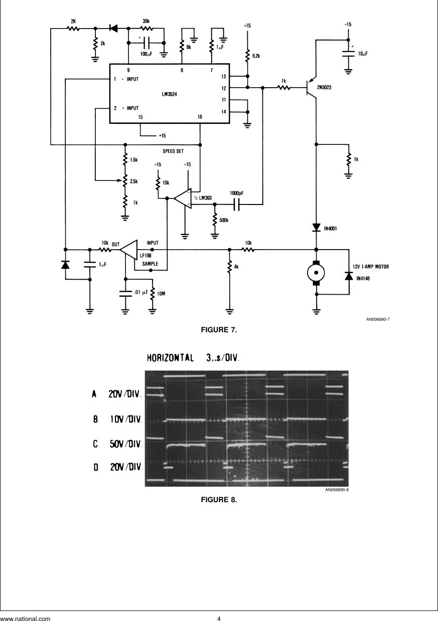 Page 4 of 6 - Application Note 292 Applications Of The LM3524 Pulse-Width-Modulator AN-0292