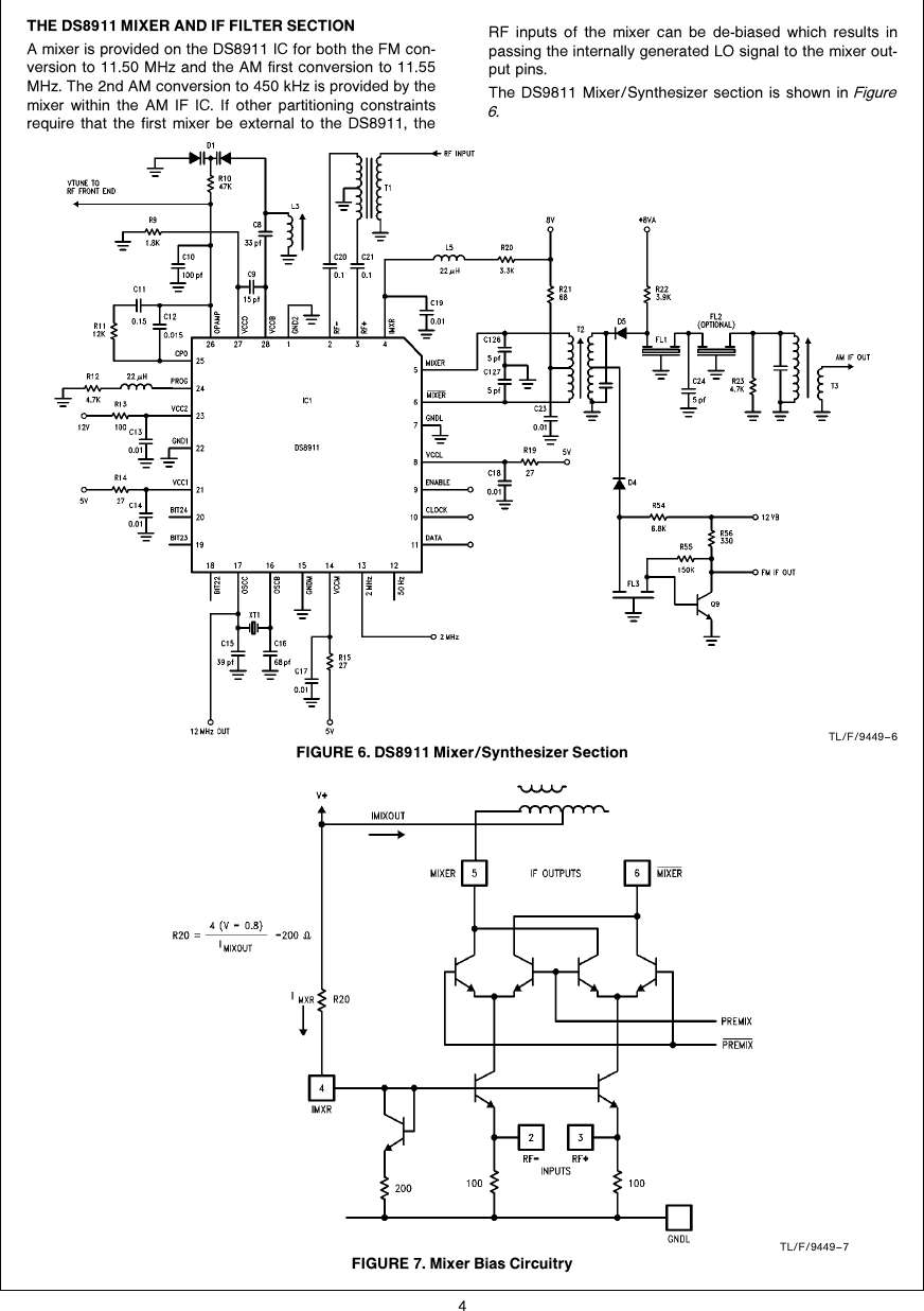 Page 4 of 12 - DS8911 AM/FM/TV Sound Up-Conversion Frequency Synthesizer AN-0512