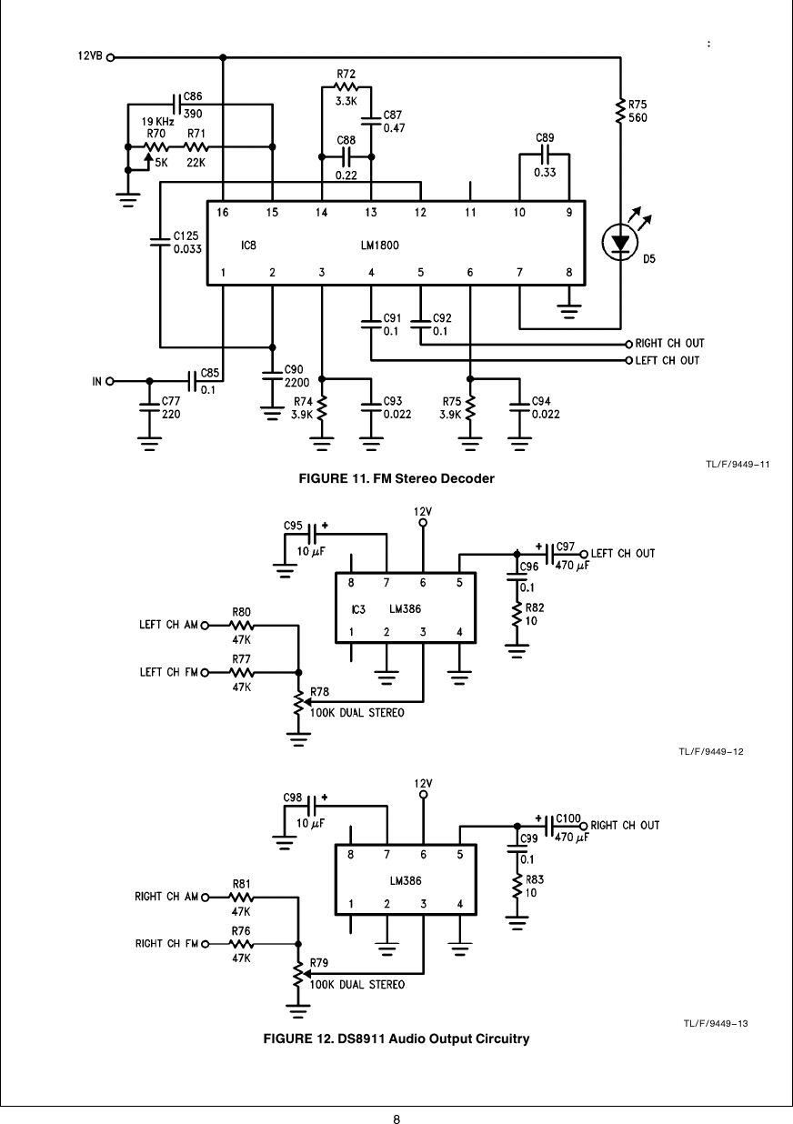 Page 8 of 12 - DS8911 AM/FM/TV Sound Up-Conversion Frequency Synthesizer AN-0512