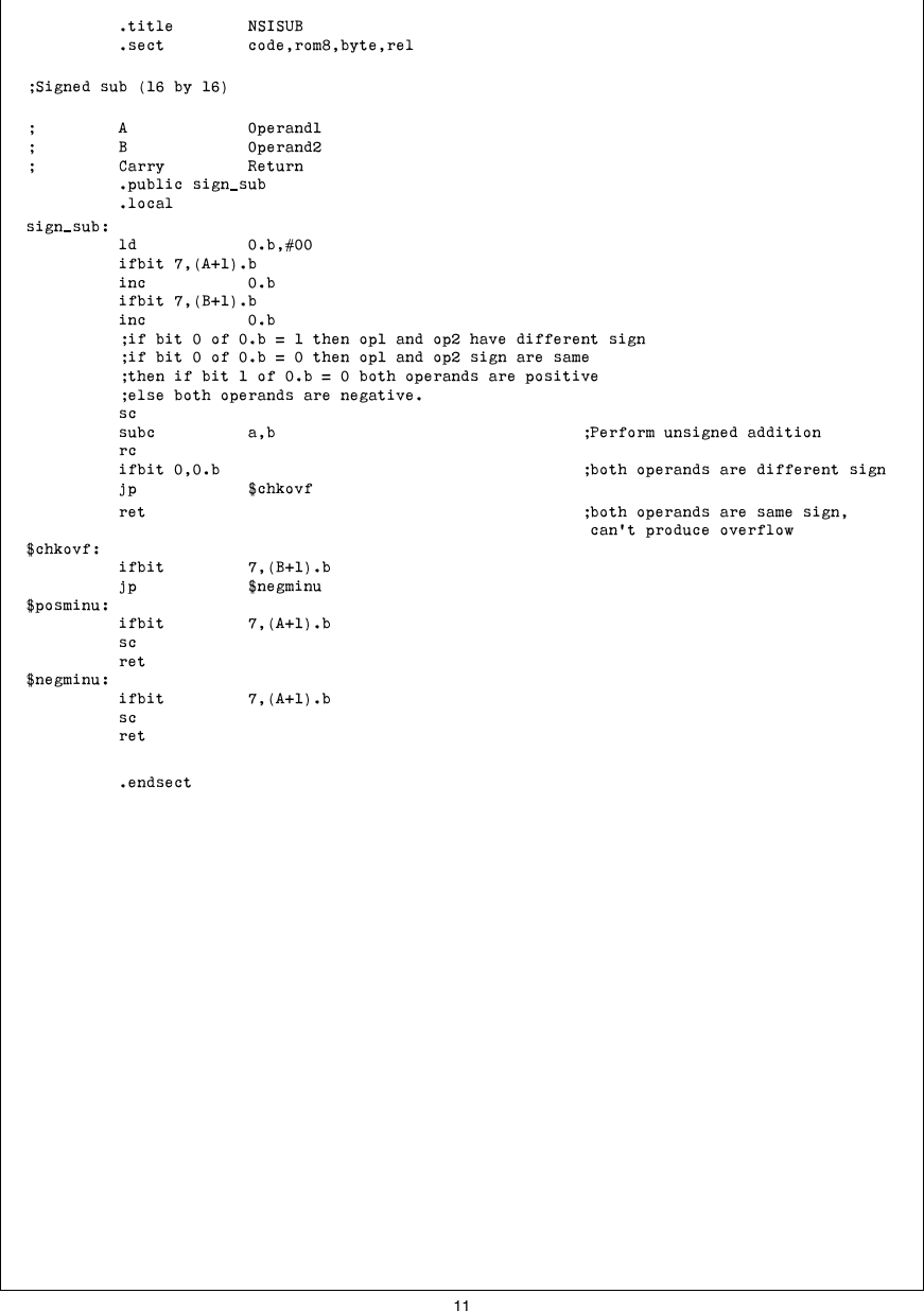Page 11 of 12 - Signed Integer Arithmetic On The HPC AN-0603