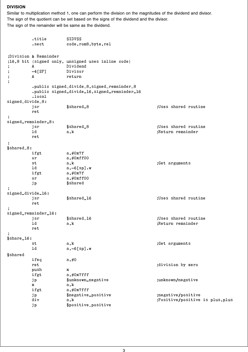 Page 3 of 12 - Signed Integer Arithmetic On The HPC AN-0603