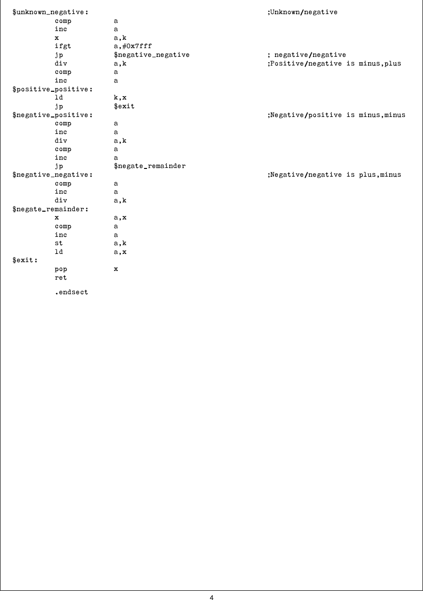 Page 4 of 12 - Signed Integer Arithmetic On The HPC AN-0603