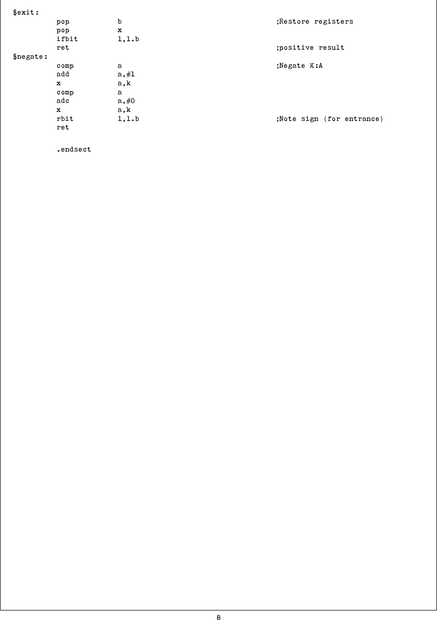 Page 8 of 12 - Signed Integer Arithmetic On The HPC AN-0603