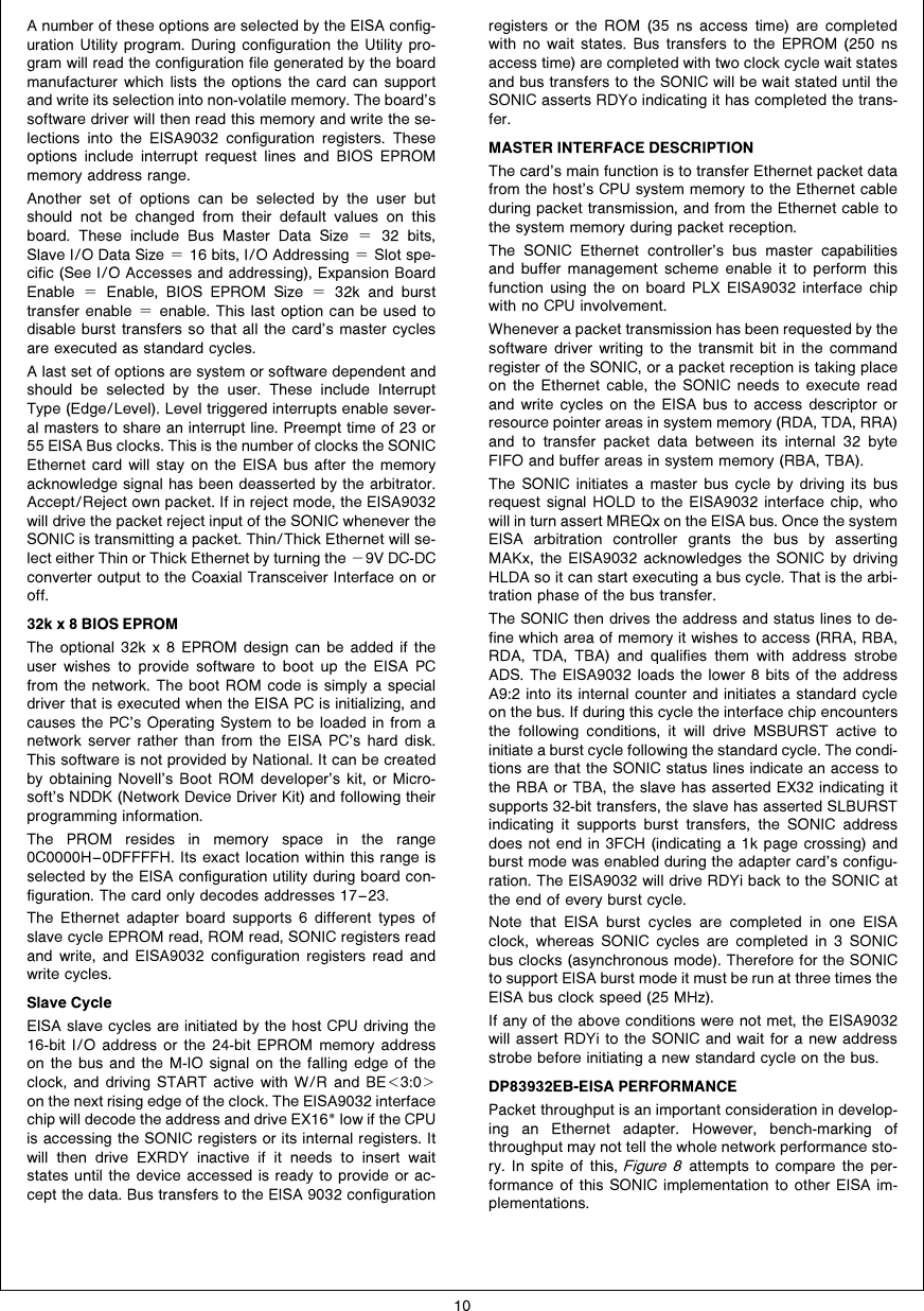 Page 10 of 12 - SONIC EISA Bus Master Ethernet Adapter AN-0877