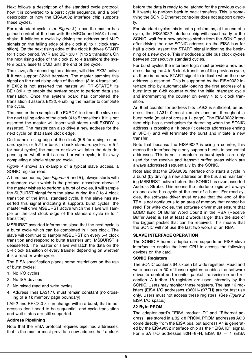 Page 5 of 12 - SONIC EISA Bus Master Ethernet Adapter AN-0877