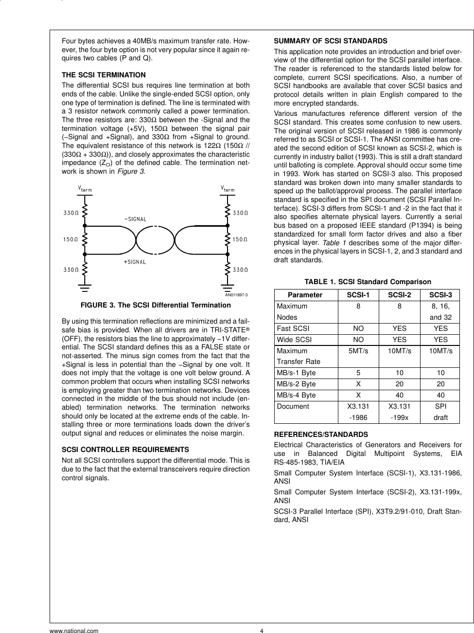 Page 4 of 6 - Application Note 904 An Introduction To The Differential SCSI Interface AN-0904