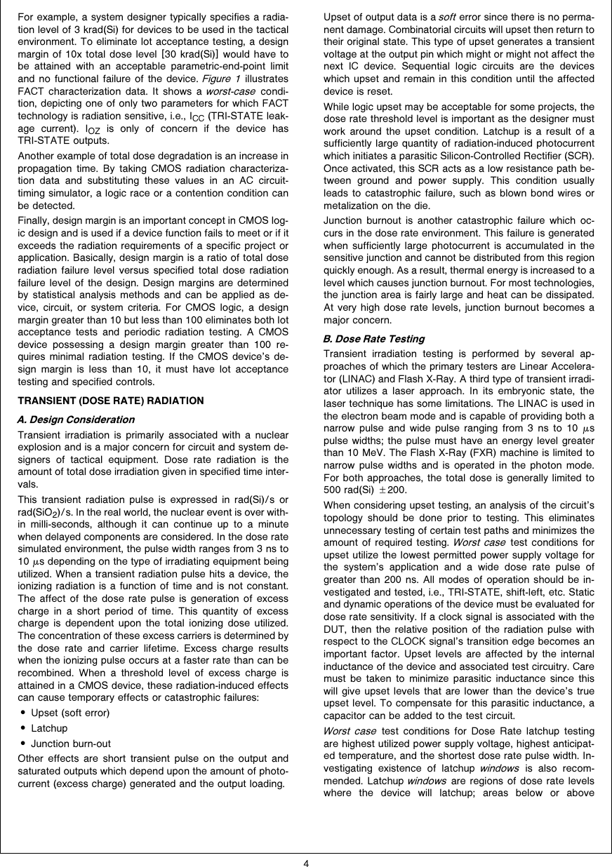 Page 4 of 10 - Radiation Design Considerations Using CMOS Logic AN-0926