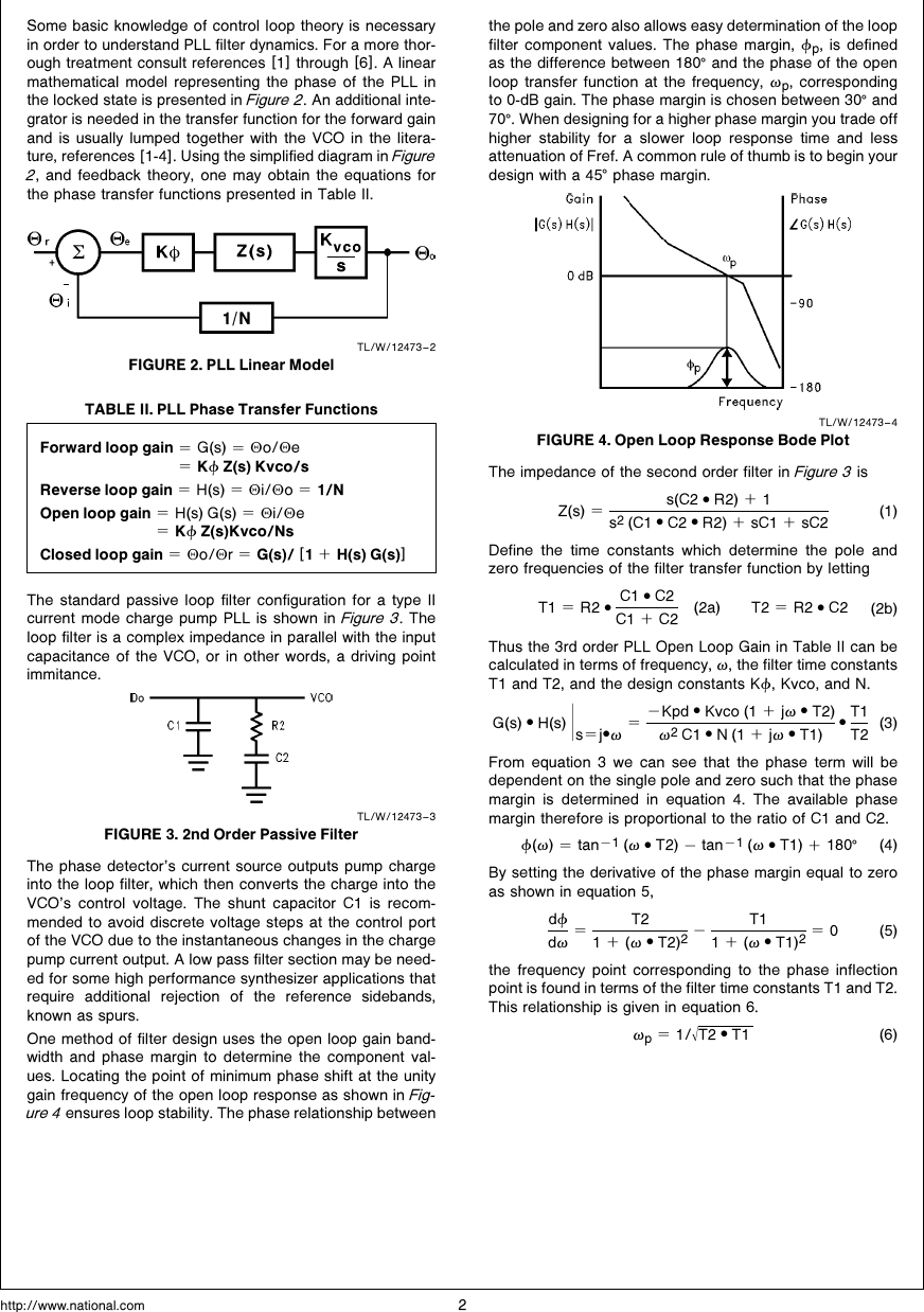 Page 2 of 8 - An Analysis And Performance Evaluation Of A Passive Filter Design Technique For Charge Pump PLL's AN-1001