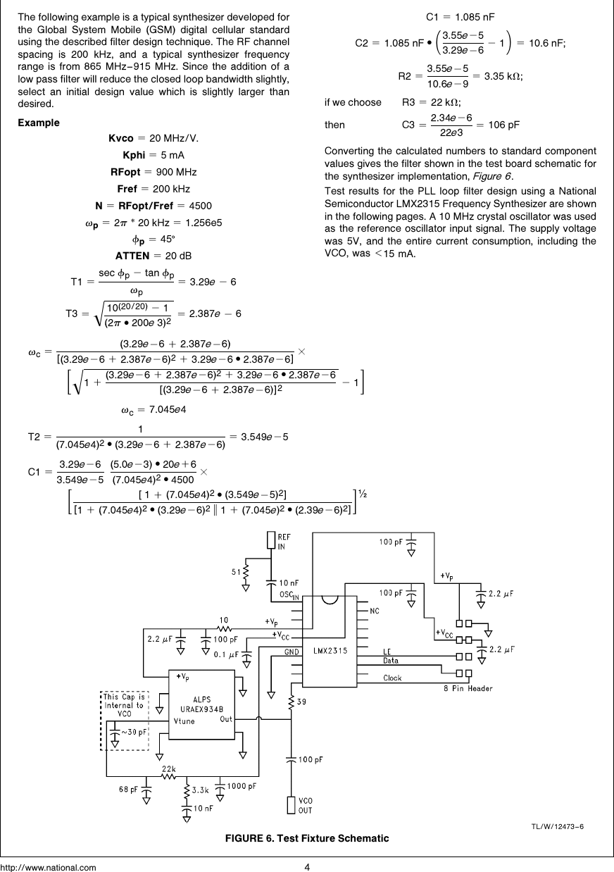 Page 4 of 8 - An Analysis And Performance Evaluation Of A Passive Filter Design Technique For Charge Pump PLL's AN-1001