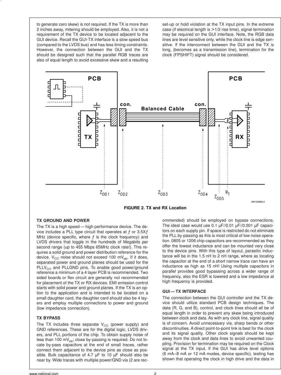 Page 2 of 11 - Application Note 1085 FPD-Link PCB And Interconnect Design-In Guidelines AN-1085
