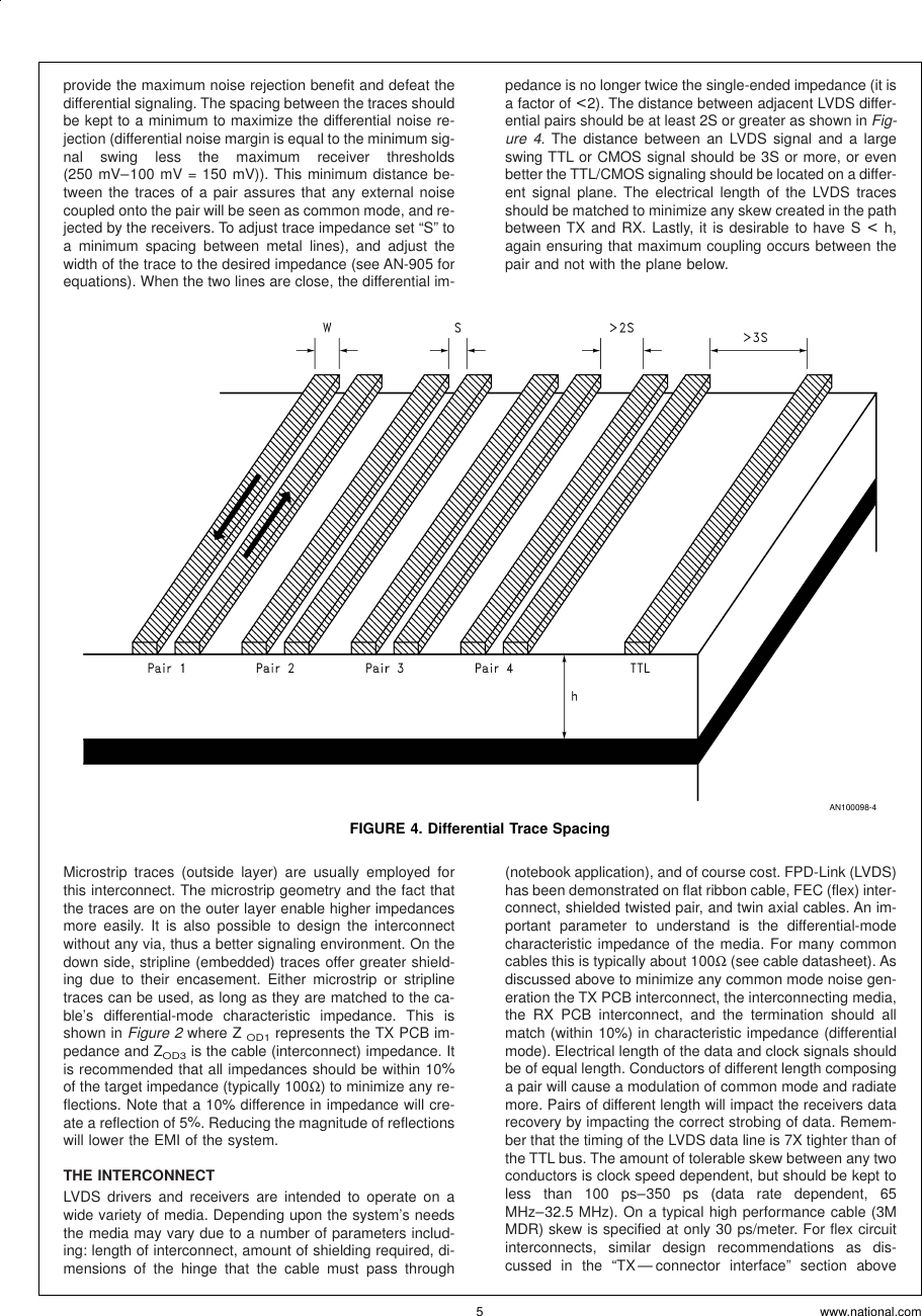 Page 5 of 11 - Application Note 1085 FPD-Link PCB And Interconnect Design-In Guidelines AN-1085