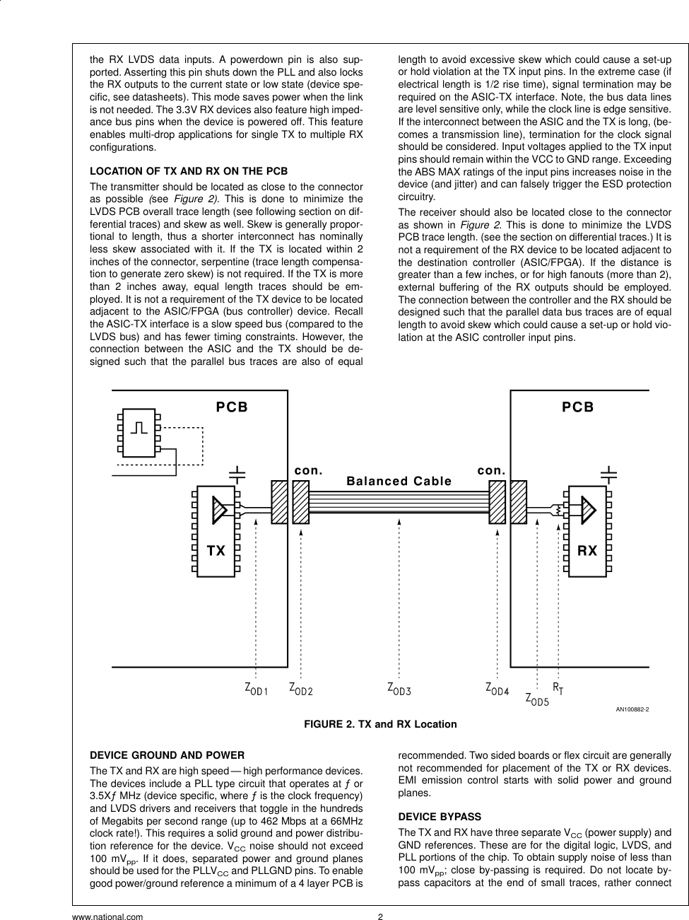 Page 2 of 8 - Application Note 1108 Channel-Link PCB And Interconnect Design-In Guidelines AN-1108