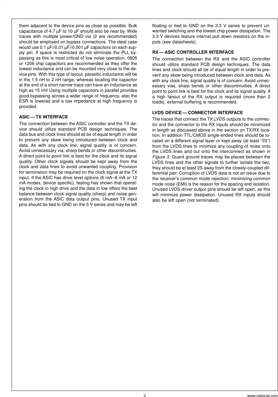 Page 3 of 8 - Application Note 1108 Channel-Link PCB And Interconnect Design-In Guidelines AN-1108