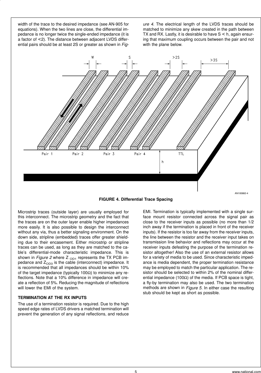 Page 5 of 8 - Application Note 1108 Channel-Link PCB And Interconnect Design-In Guidelines AN-1108