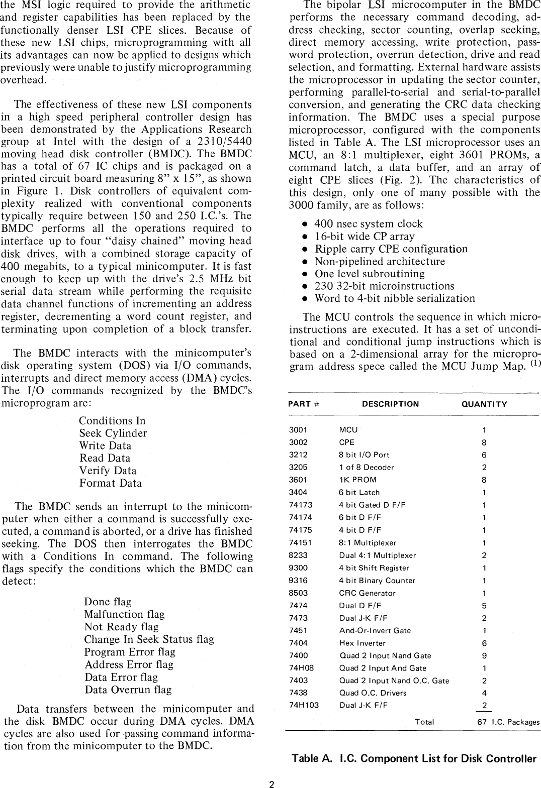 Page 4 of 12 - AP-7_Disk_Controller_Design_Uses_New_Bipolar_Microcomputer_LSI_Components_Jan75 AP-7 Disk Controller Design Uses New Bipolar Microcomputer LSI Components Jan75