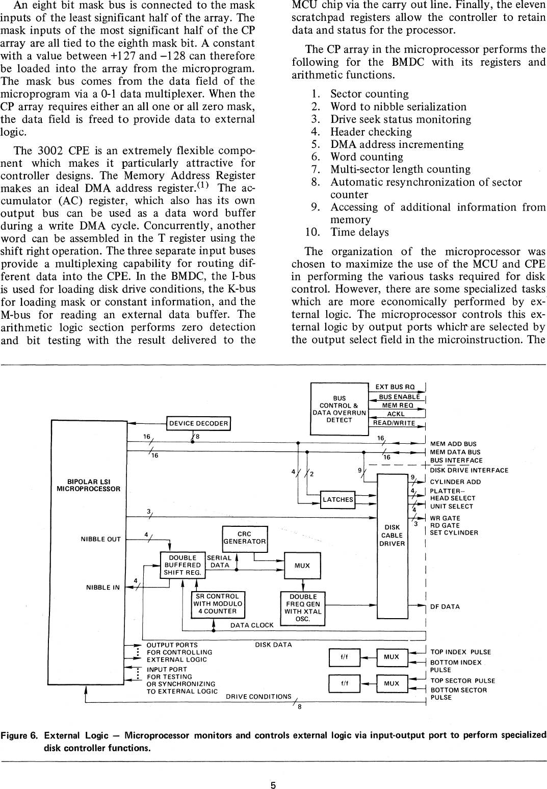 Page 7 of 12 - AP-7_Disk_Controller_Design_Uses_New_Bipolar_Microcomputer_LSI_Components_Jan75 AP-7 Disk Controller Design Uses New Bipolar Microcomputer LSI Components Jan75
