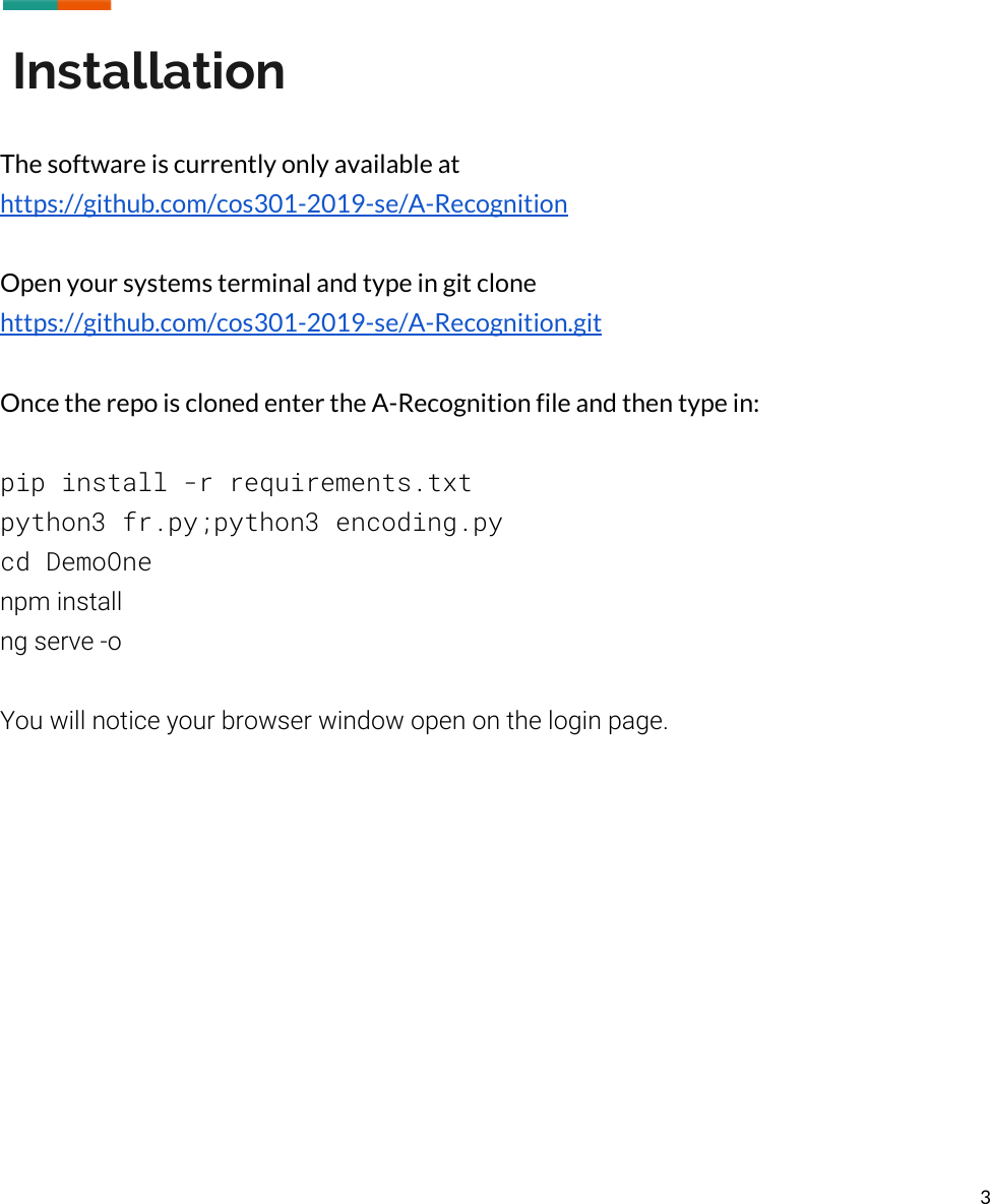 Page 4 of 8 - A-Recognition User Manual