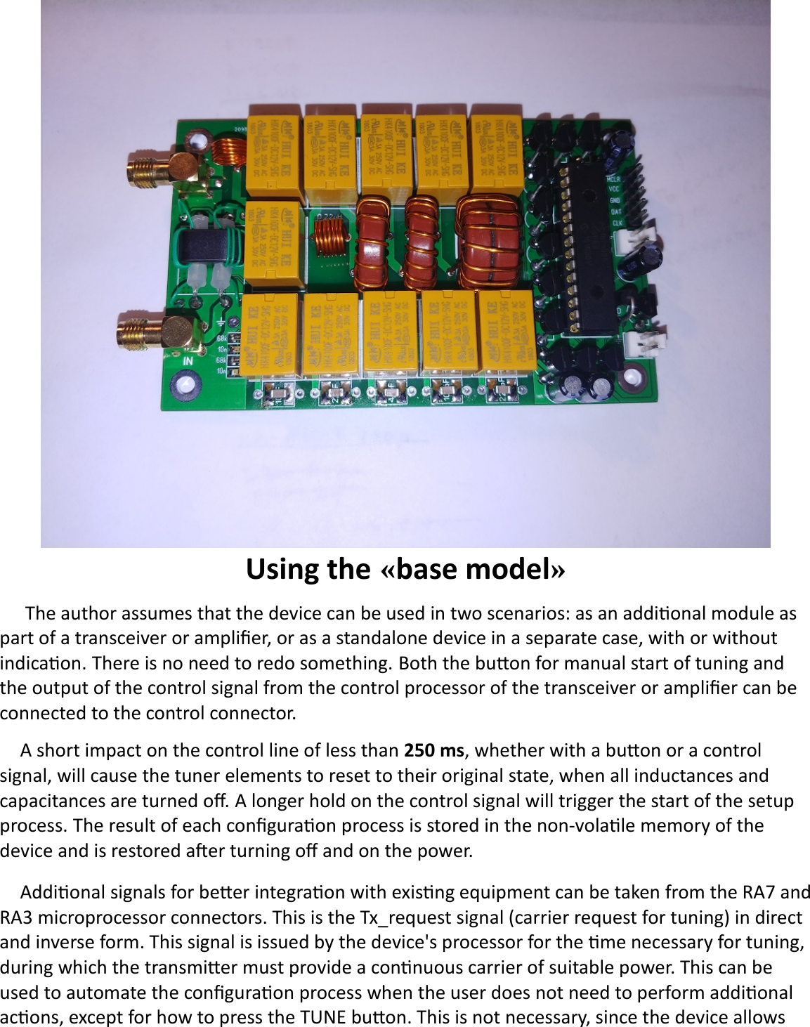 Page 2 of 12 - ATU-100 Mini User Manual Eng