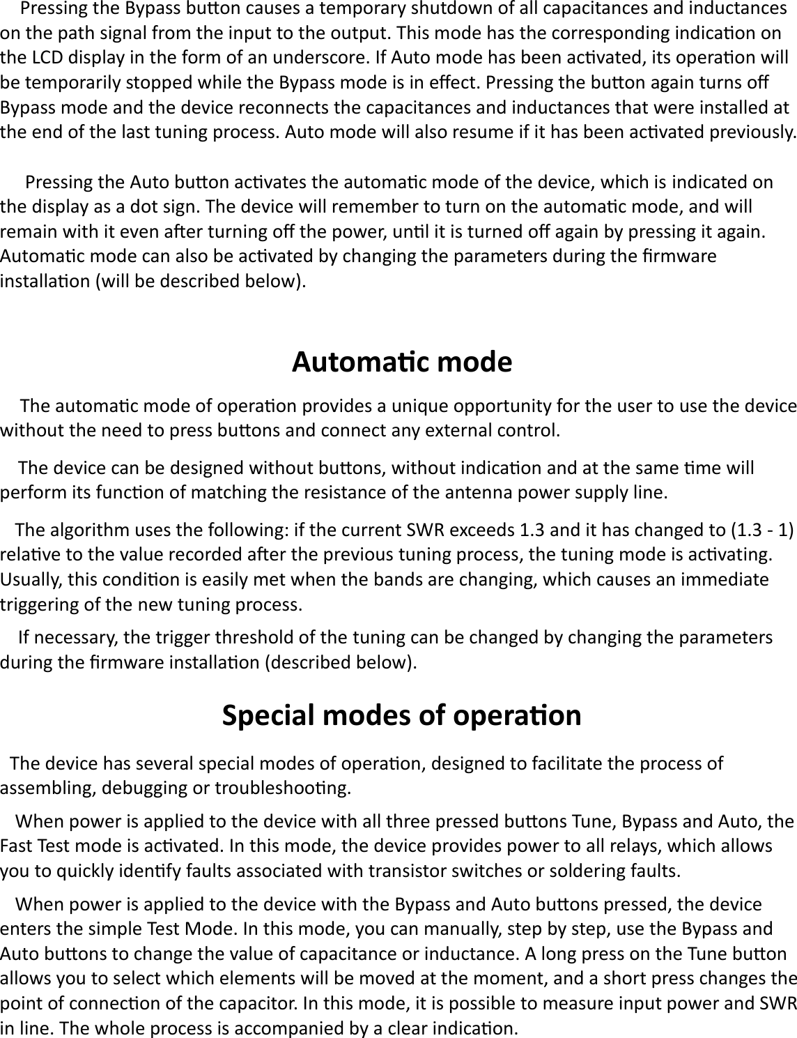 Page 8 of 12 - ATU-100 Mini User Manual Eng