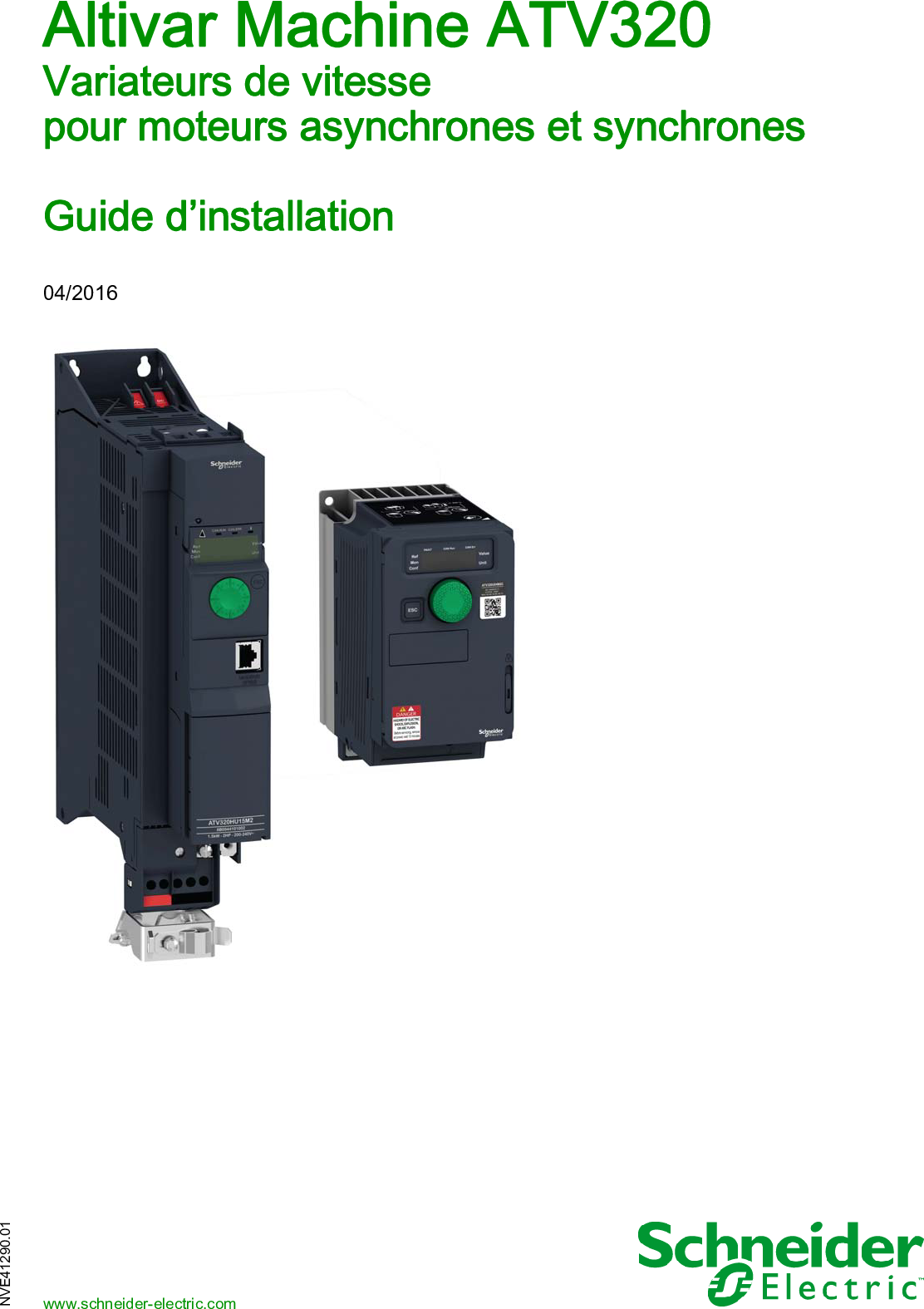 ATV320 installation manual FR NVE41290 01 ATV320 Installation Manual FR 