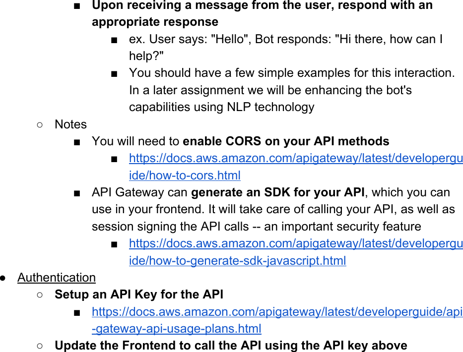 Page 2 of 5 - AWS-Cloud-Dining-Concierge-Chatbot-Part1-Instructions