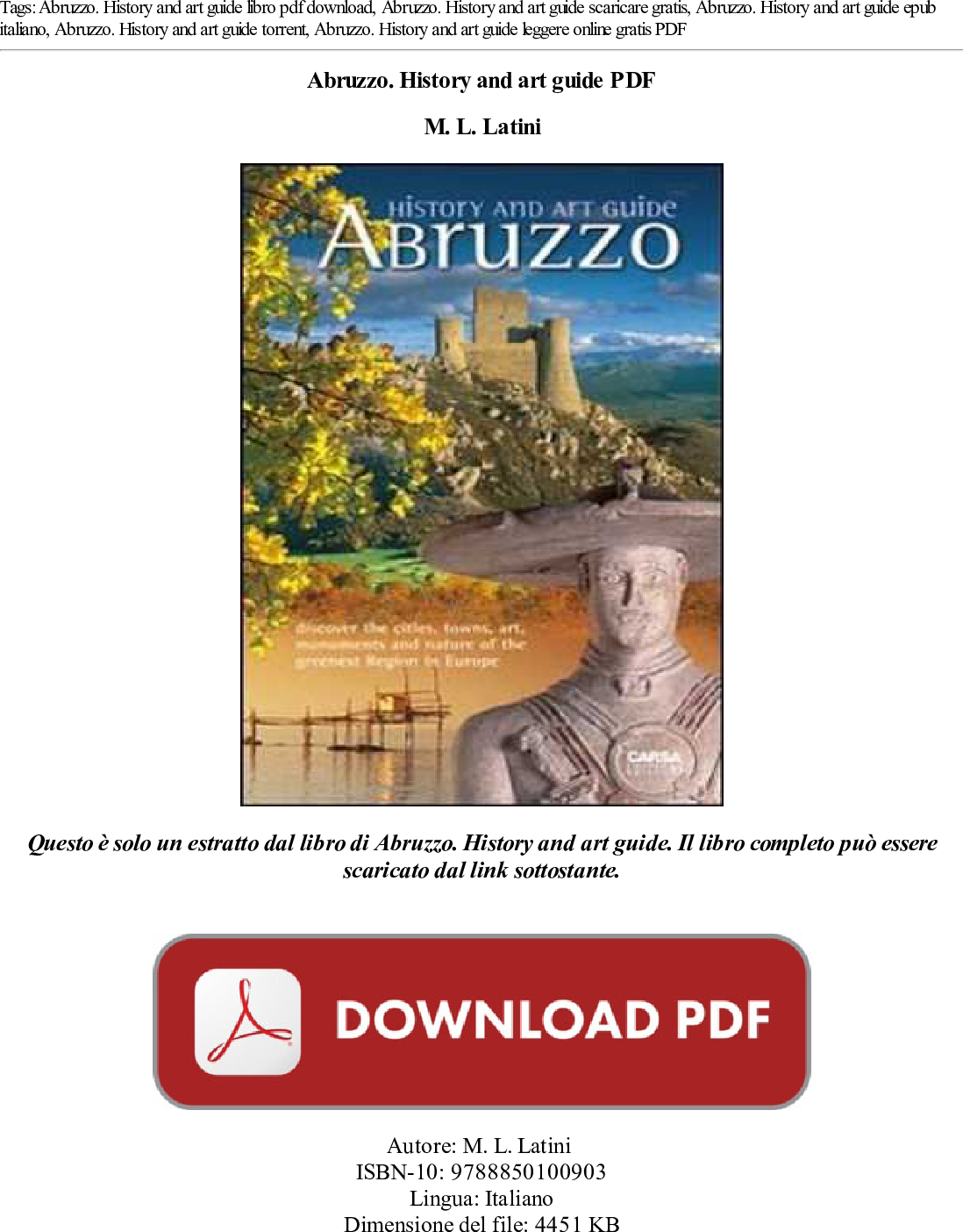 Abruzzo History And Art Guide Pdf Libro 8md1tm6onz Abruzzo Na 8md1tm6onz