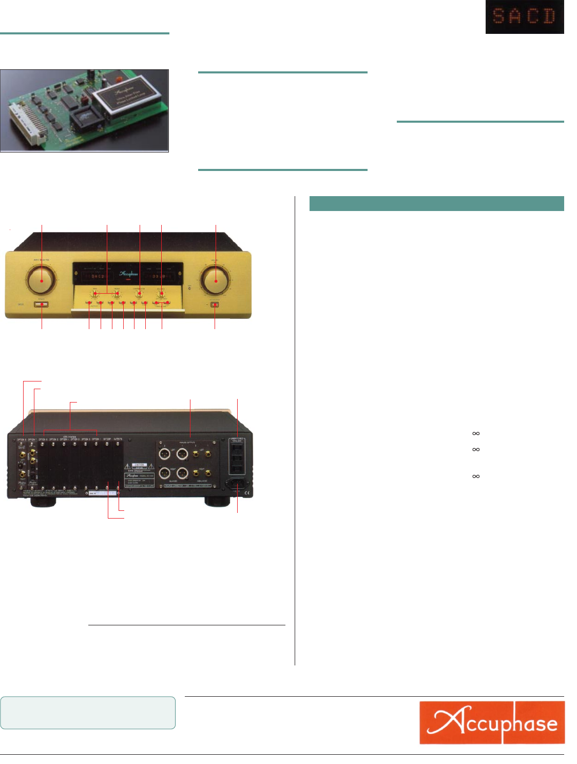 Accuphase Dc 330 Brochure