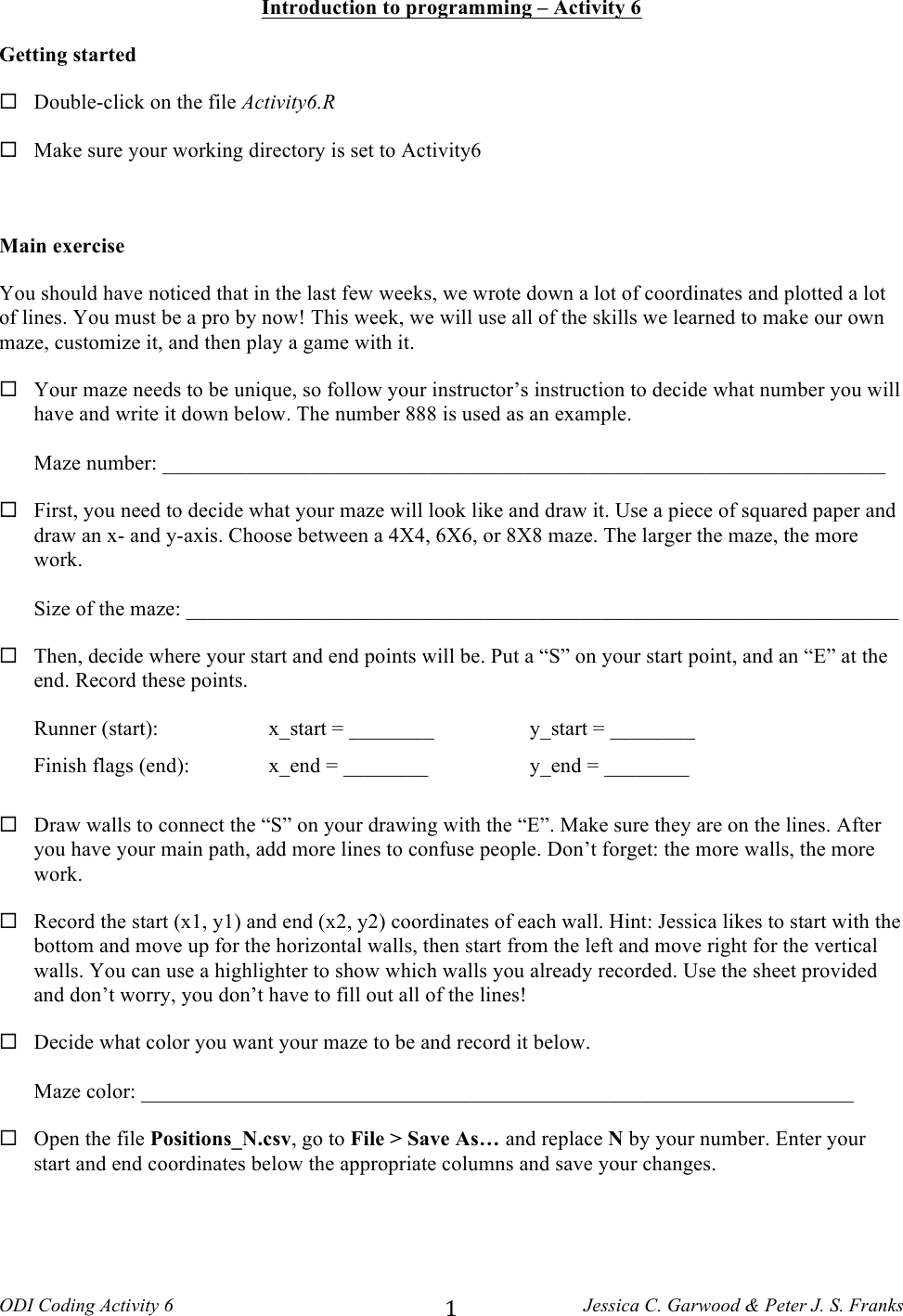 Page 1 of 3 - Activity6 Instructions