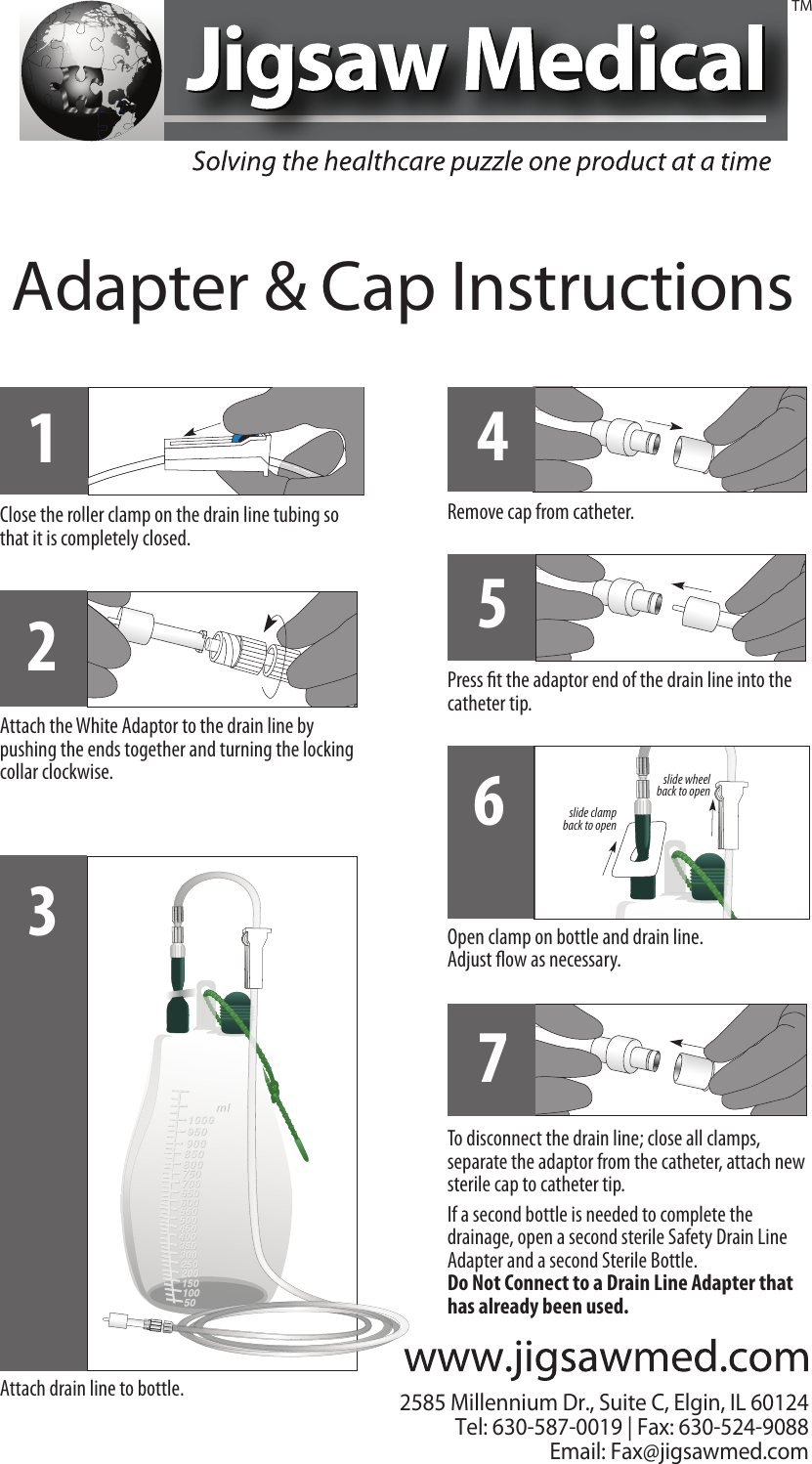 Page 1 of 1 - MedQuestDrainColorFlyer Adapter Cap Instructions