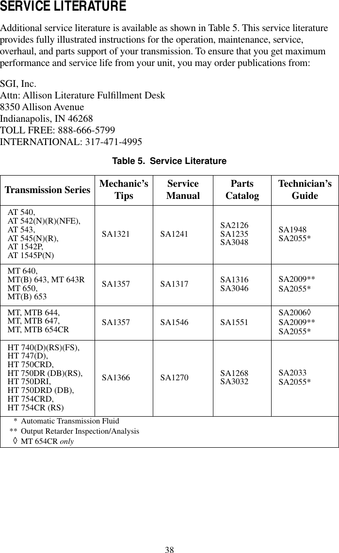 Allison ht740 service manual transmission