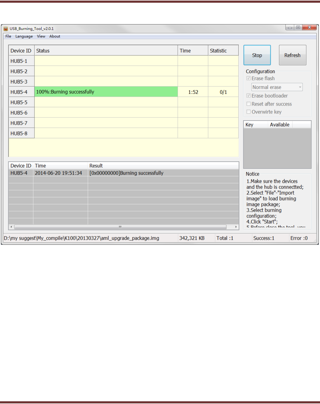 usb burning tool flash tutorial