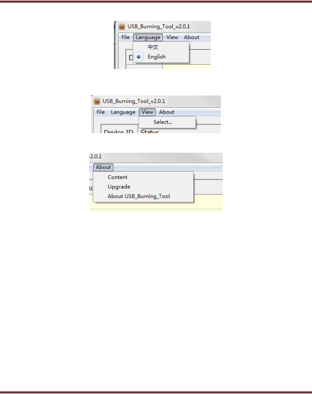 usb burning tool english