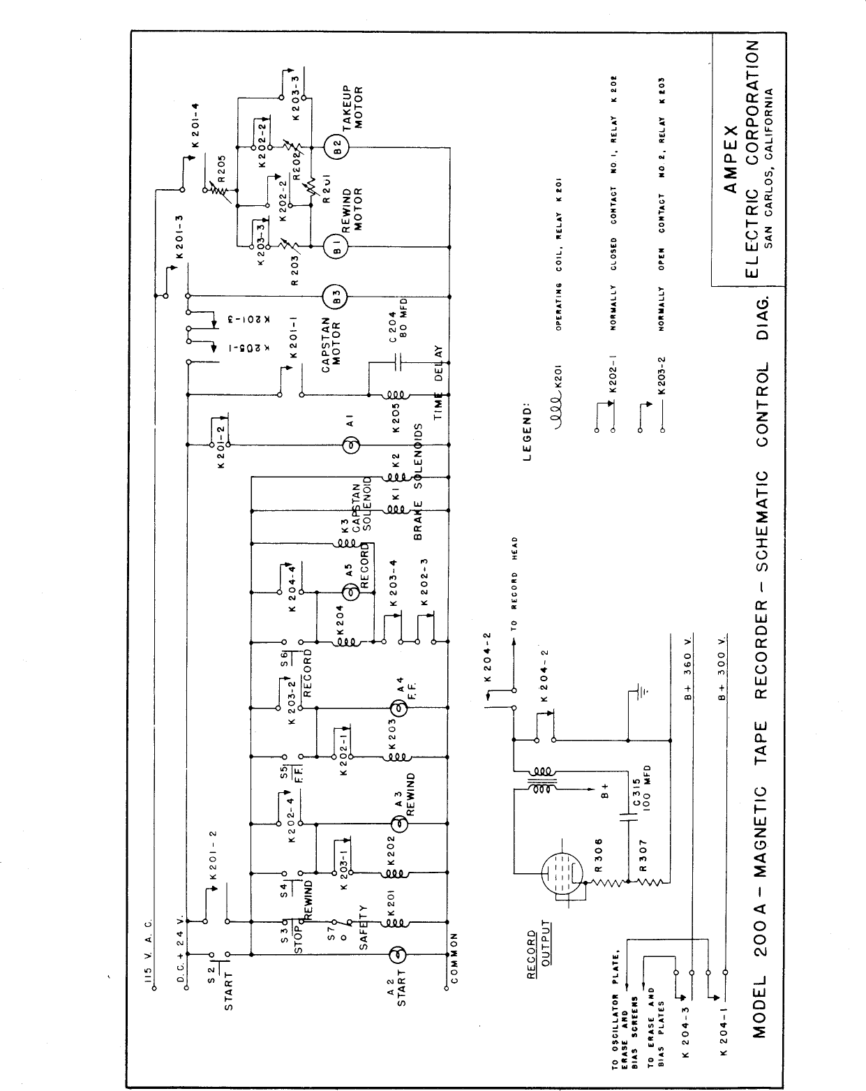 Page 4 of 11 - Ampex-200 200A-drawings Schematics