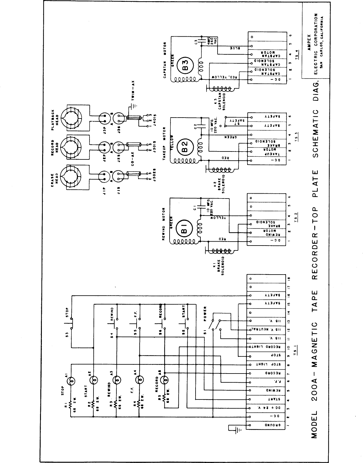 Page 5 of 11 - Ampex-200 200A-drawings Schematics