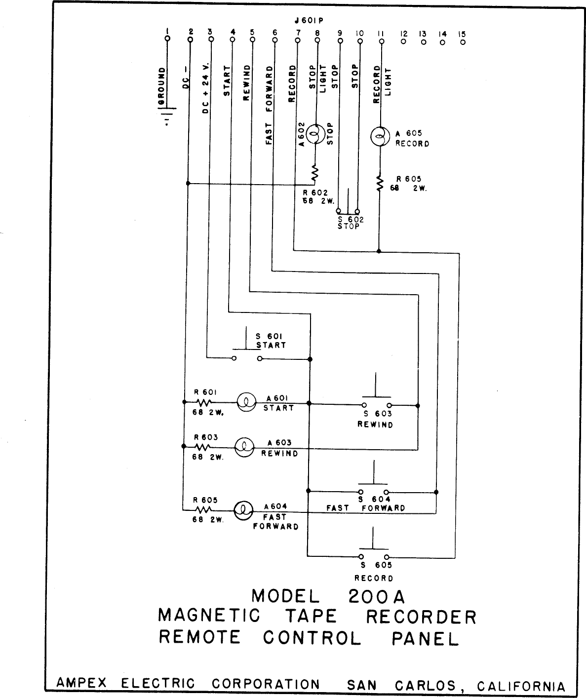 Page 6 of 11 - Ampex-200 200A-drawings Schematics