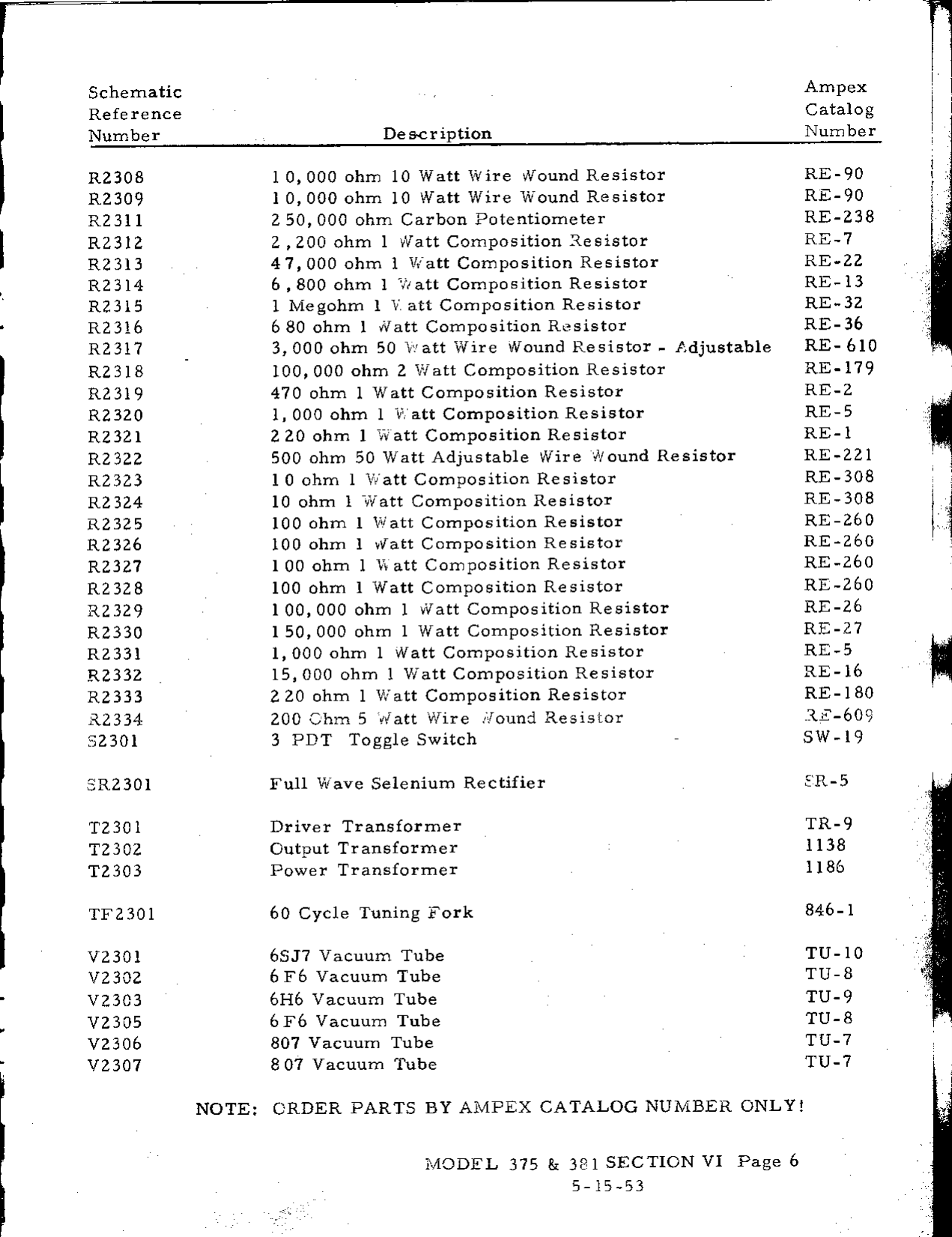 Page 7 of 9 - Ampex-375 Motor Amplifier