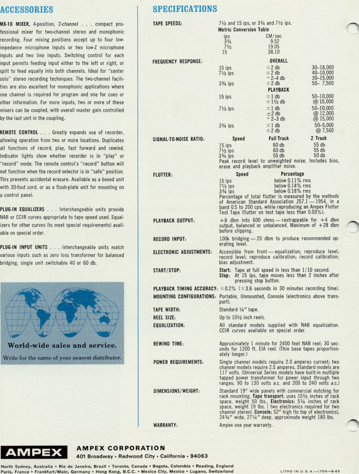 Page 6 of 8 - Ampex-AG-350 Brochure